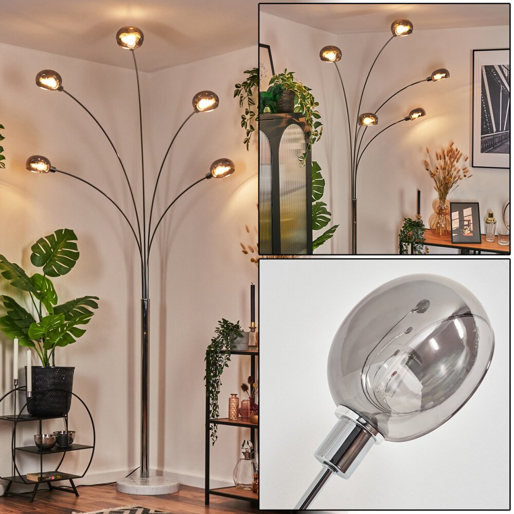 Nikkala Lampada da terra Cromo, Bianco, 5-Luci main product photo