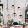 Gastor Lampadario a sospensione, Lampada a sfera, Lampada a sospensione Ambrato, Chiaro, 6-Luci