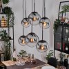 Gastor Lampadario a sospensione, Lampada a sfera, Lampada a sospensione Chiaro, Grigio fumo, 6-Luci