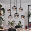 Gastor Lampadario a sospensione, Lampada a sfera, Lampada a sospensione Chiaro, Grigio fumo, 6-Luci