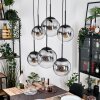 Gastor Lampadario a sospensione, Lampada a sfera, Lampada a sospensione Chiaro, Grigio fumo, 6-Luci