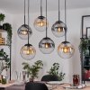 Gastor Lampadario a sospensione, Lampada a sfera, Lampada a sospensione Ambrato, Chiaro, Grigio fumo, 6-Luci