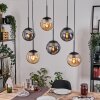 Gastor Lampadario a sospensione, Lampada a sfera, Lampada a sospensione Ambrato, Grigio fumo, 6-Luci