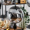 Gastor Lampadario a sospensione, Lampada a sfera, Lampada a sospensione Ambrato, Grigio fumo, 6-Luci