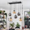 Gastor Lampadario a sospensione, Lampada a sfera, Lampada a sospensione Ambrato, Grigio fumo, 6-Luci