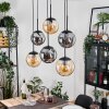Gastor Lampadario a sospensione, Lampada a sfera, Lampada a sospensione Ambrato, Grigio fumo, 6-Luci