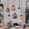 Gastor Lampadario a sospensione, Lampada a sfera, Lampada a sospensione Ambrato, Chiaro, Grigio fumo, 6-Luci