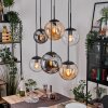 Gastor Lampadario a sospensione, Lampada a sfera, Lampada a sospensione Ambrato, Chiaro, Grigio fumo, 6-Luci