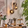 Koyoto Lampada a sfera, Applique Cromo, Chiaro, Grigio fumo, 3-Luci