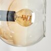 Koyoto Lampada a sfera, Applique Ambrato, Chiaro, Grigio fumo, 3-Luci