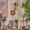 Koyoto Lampada a sfera, Applique Ambrato, Chiaro, Grigio fumo, 3-Luci