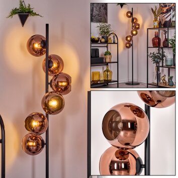 Koyoto Lampada da terra Ramato, 6-Luci