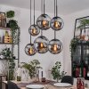 Gastor Lampadario a sospensione, Lampada a sfera, Lampada a sospensione Grigio fumo, 6-Luci