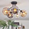 Ripoll Plafoniera, Lampada a sfera Ambrato, Chiaro, Grigio fumo, 5-Luci