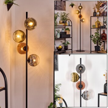 Ripoll Lampada da terra Oro, Chiaro, Ramato, Grigio fumo, 4-Luci