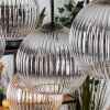Koyoto Lampadario a sospensione, Lampada a sfera, Lampada a sospensione Écru, Nero, 8-Luci