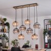 Koyoto Lampadario a sospensione, Lampada a sfera, Lampada a sospensione Écru, Nero, 8-Luci