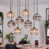 Koyoto Lampadario a sospensione, Lampada a sfera, Lampada a sospensione Écru, Nero, 8-Luci