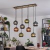 Koyoto Lampadario a sospensione, Lampada a sfera, Lampada a sospensione Écru, Nero, 8-Luci