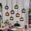 Koyoto Lampadario a sospensione, Lampada a sfera, Lampada a sospensione Écru, Nero, 8-Luci