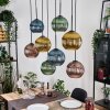 Koyoto Lampadario a sospensione, Lampada a sfera, Lampada a sospensione Écru, Nero, 8-Luci