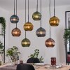 Koyoto Lampadario a sospensione, Lampada a sfera, Lampada a sospensione Écru, Nero, 8-Luci