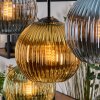 Koyoto Lampadario a sospensione, Lampada a sfera, Lampada a sospensione Écru, Nero, 8-Luci