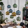 Koyoto Lampadario a sospensione, Lampada a sfera, Lampada a sospensione Écru, Nero, 8-Luci