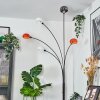 Nikkala Lampada da terra Cromo, Nero, 5-Luci