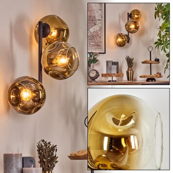 Ripoll Lampada a sfera, Applique Oro, Chiaro, 3-Luci