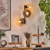 Koyoto Lampada a sfera, Applique Ambrato, Chiaro, Grigio fumo, 3-Luci