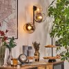 Koyoto Lampada a sfera, Applique Ambrato, Chiaro, Grigio fumo, 3-Luci