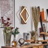Ellekilde Applique LED Marrone, Aspetto del legno, Nero, 1-Luce