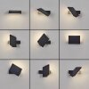 Xaden Lampada da parete per esterno, Applique LED Nero, 1-Luce