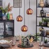 Koyoto Lampadario a sospensione, Lampada a sfera, Lampada a sospensione a cluster 30 cm Ramato, 3-Luci