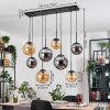 Gastor Lampadario a sospensione, Lampada a sfera, Lampada a sospensione Ambrato, Grigio fumo, 8-Luci
