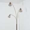 Yaak Lampada da terra Nichel opaco, Nero, Bianco, 3-Luci