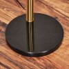 Bassagoda Lampada da terra Ottone, Nero, 3-Luci