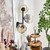 Ripoll Lampada a sfera, Applique Ambrato, Chiaro, Grigio fumo, 3-Luci