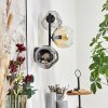 Ripoll Lampada a sfera, Applique Ambrato, Chiaro, Grigio fumo, 3-Luci