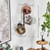 Ripoll Lampada a sfera, Applique Cromo, Oro, Chiaro, Ramato, Grigio fumo, 3-Luci