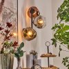 Ripoll Lampada a sfera, Applique Cromo, Oro, Chiaro, Ramato, Grigio fumo, 3-Luci