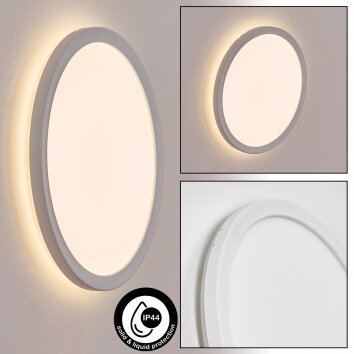 Qadir Lampada da parete per esterno, Applique LED Bianco, 1-Luce