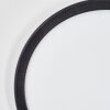 Qadir Lampada da parete per esterno, Applique LED Nero, 1-Luce, Sensori di movimento