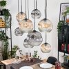 Ripoll Lampadario a sospensione, Lampada a sfera, Lampada a sospensione Écru, Nero, 8-Luci