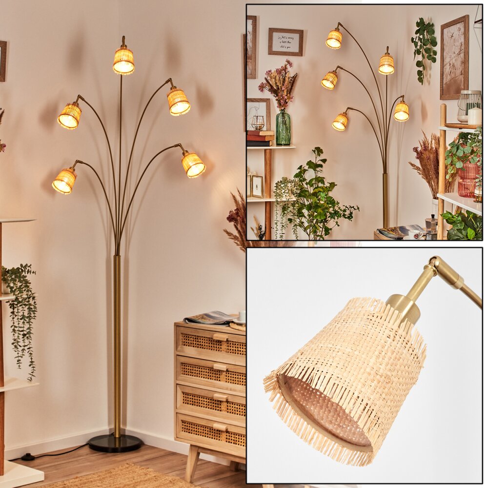 Lindberg Lampada da terra Ottone, Nero, 5-Luci main product photo