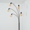 Codecro Lampada da terra Nero, Bianco, 5-Luci