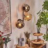 Ripoll Lampada a sfera, Applique Ambrato, Grigio fumo, 3-Luci