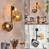Ripoll Lampada a sfera, Applique Ambrato, Chiaro, Grigio fumo, 3-Luci