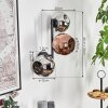 Ripoll Lampada a sfera, Applique Cromo, Ramato, Grigio fumo, 3-Luci